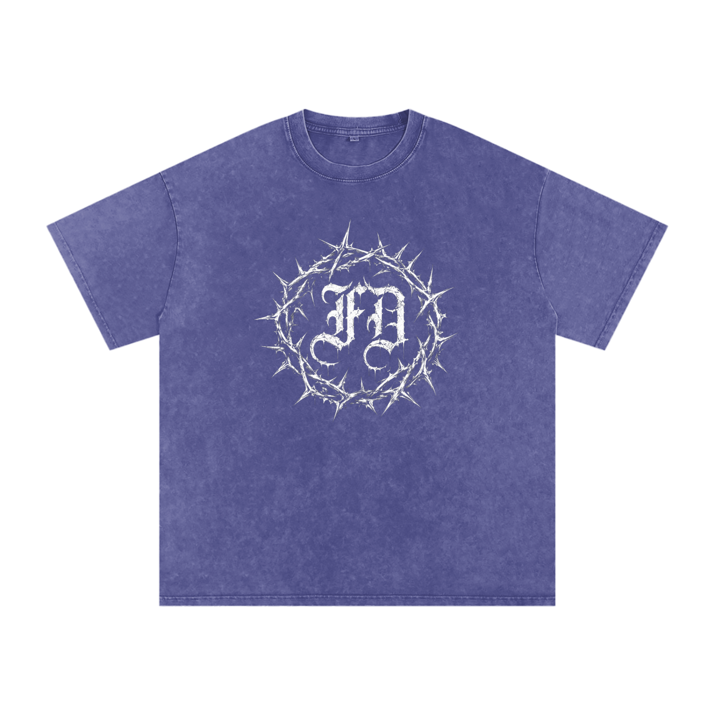 Snow Washed Oversized Cotton T-Shirt