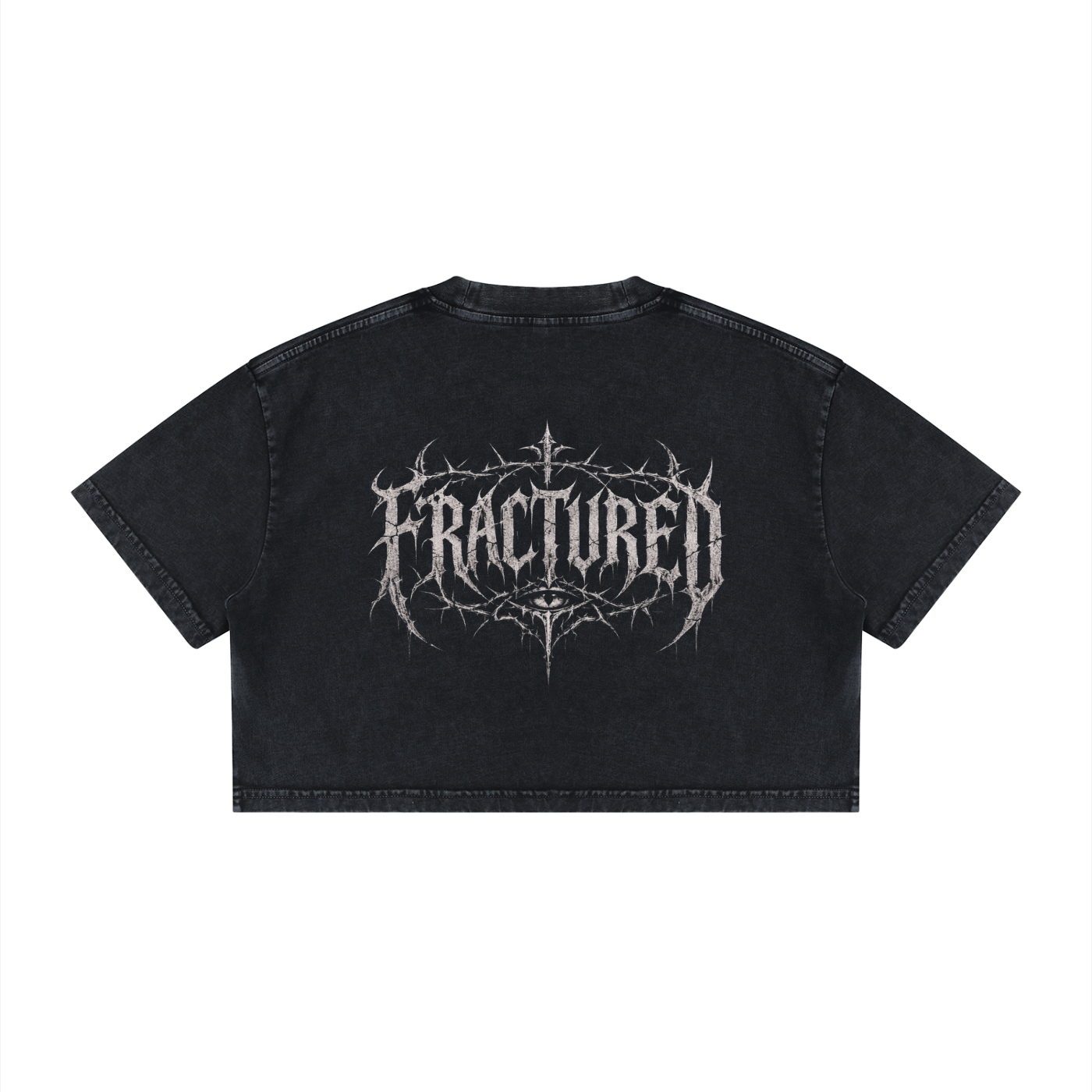 Women's Mineral Wash Cotton Crop T-Shirt